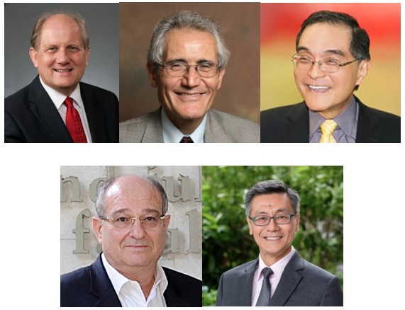 Photo of (top row: Dr. Bertil Andersson, Dr. Alain Bensoussan and Dr. Da Hsuan Feng) and (bottom row: Dr. Peretz Lavie and Dr. Eng Chye Tan)