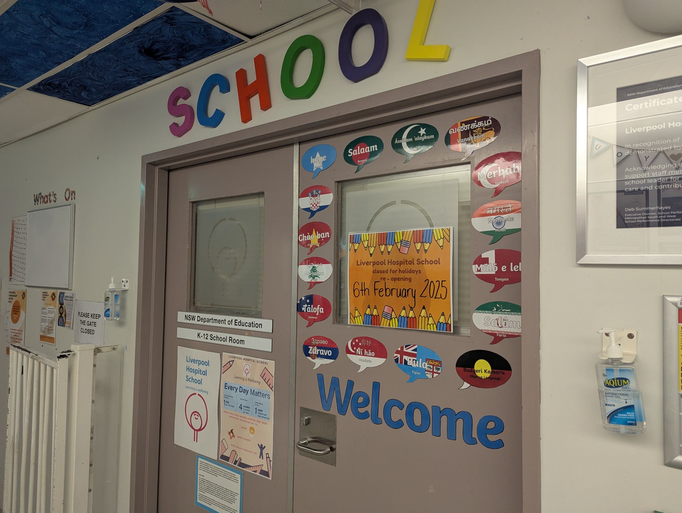 圖五、亞大護理學院學生進入Liverpool Hospital,NSW兒科病房見習。